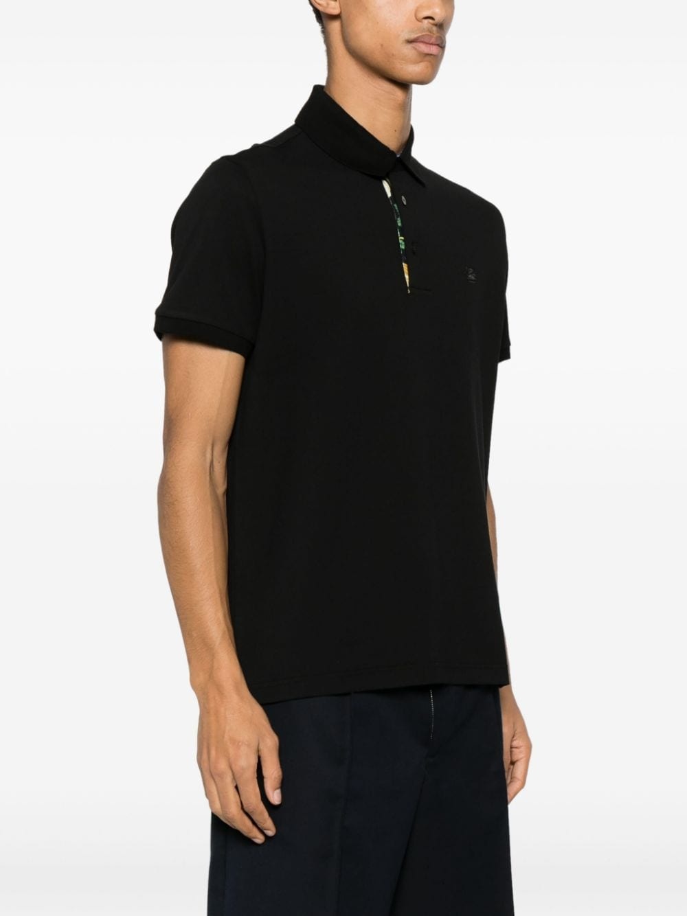 Pegaso-motif polo shirt - 4