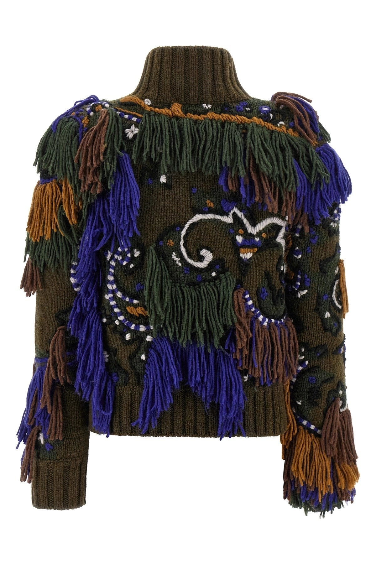 Sacai Women Paisley Jacquard Cardigan - 2