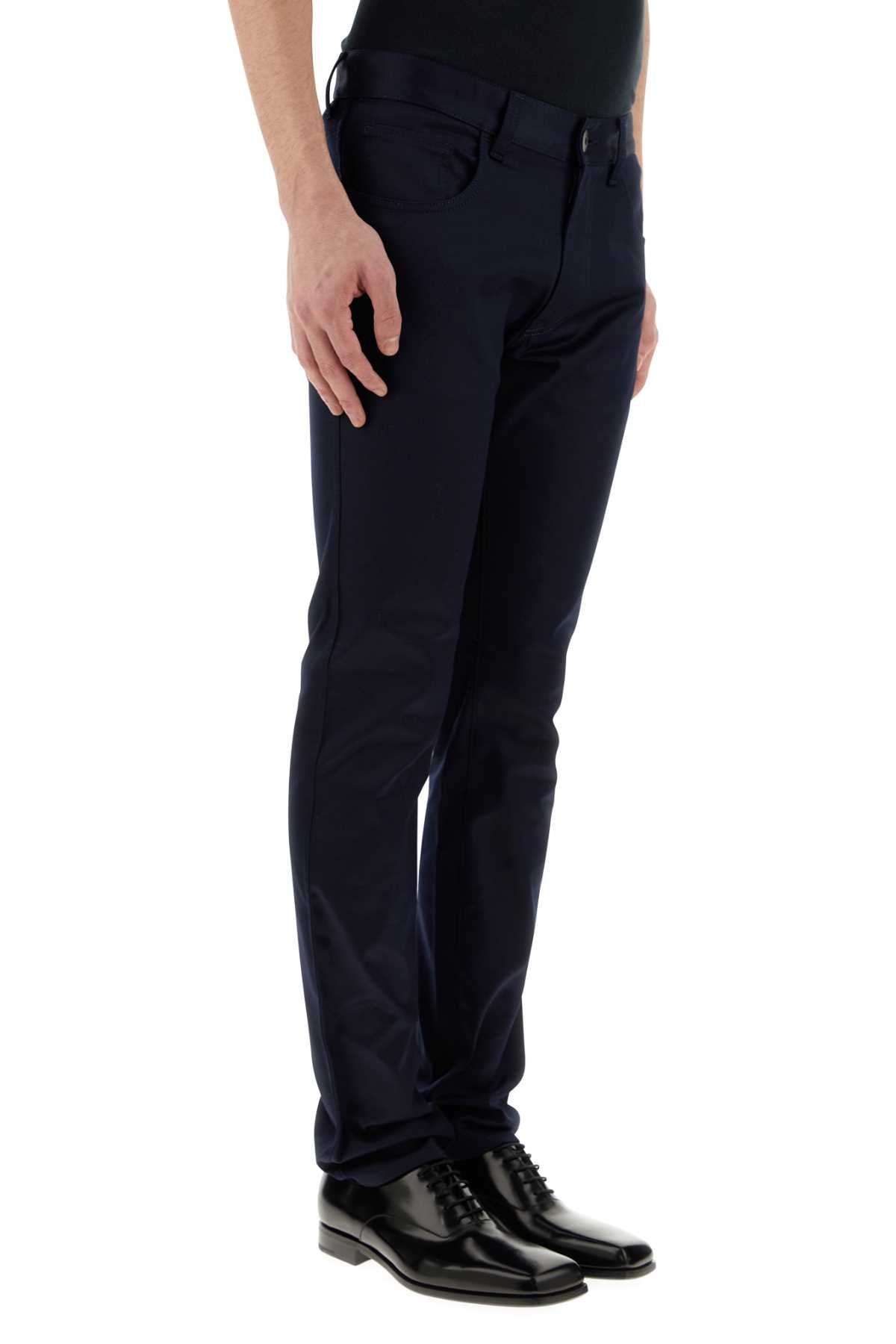 Prada Men Dark Blue Drill Chino Pant - 3