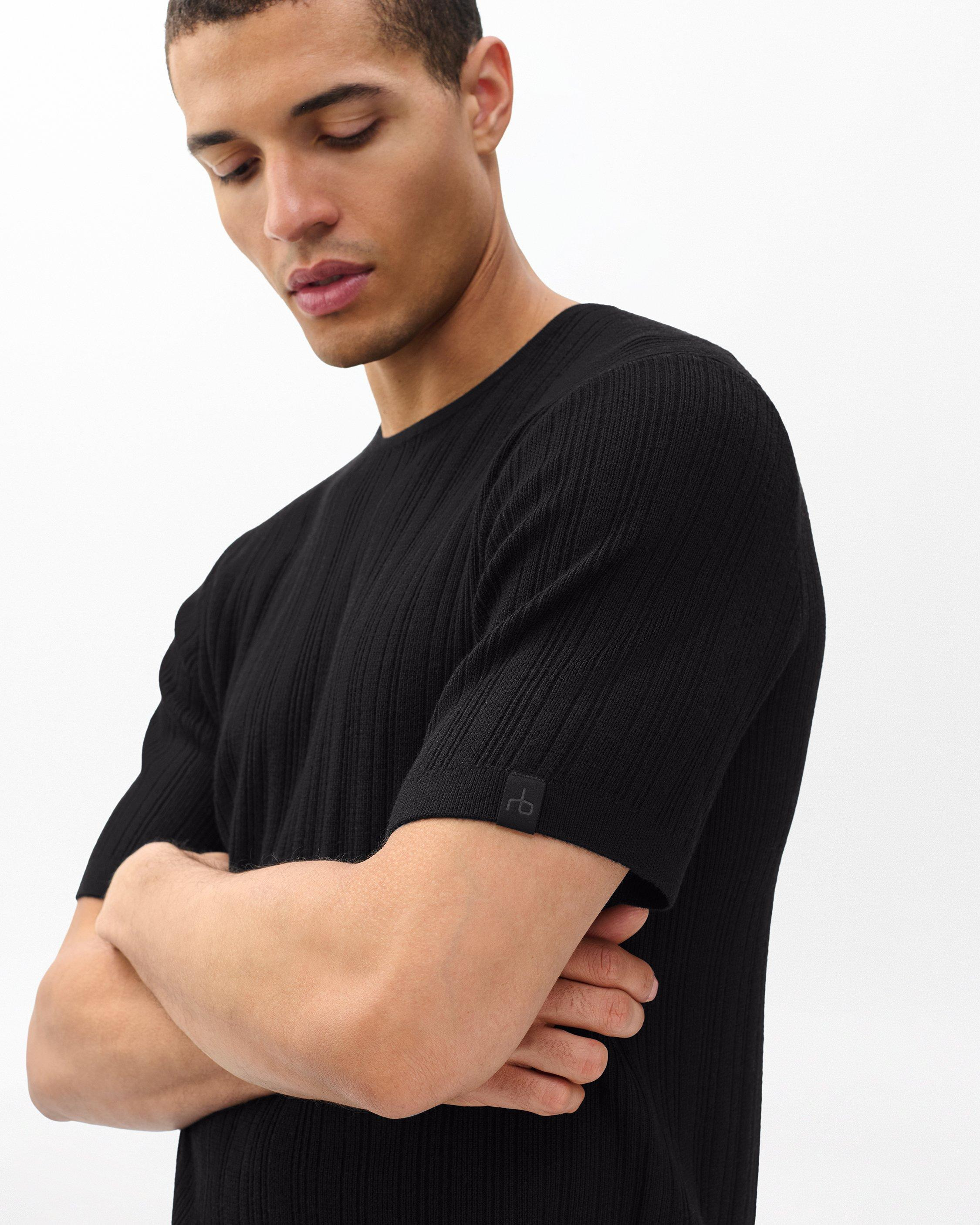 Crawford Wool-Cashmere Sweater Tee - 5