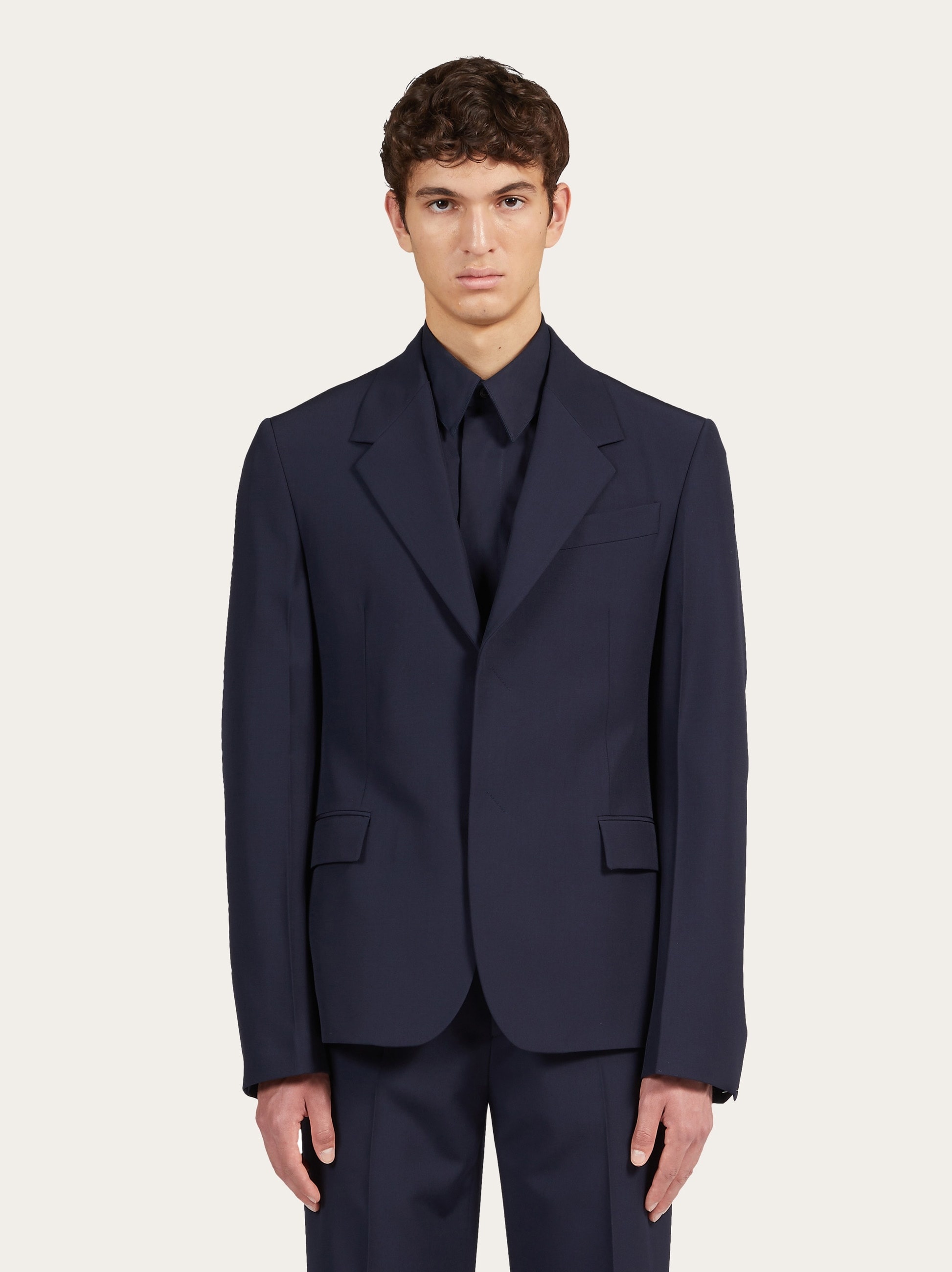 Single breasted wool blazer - 2