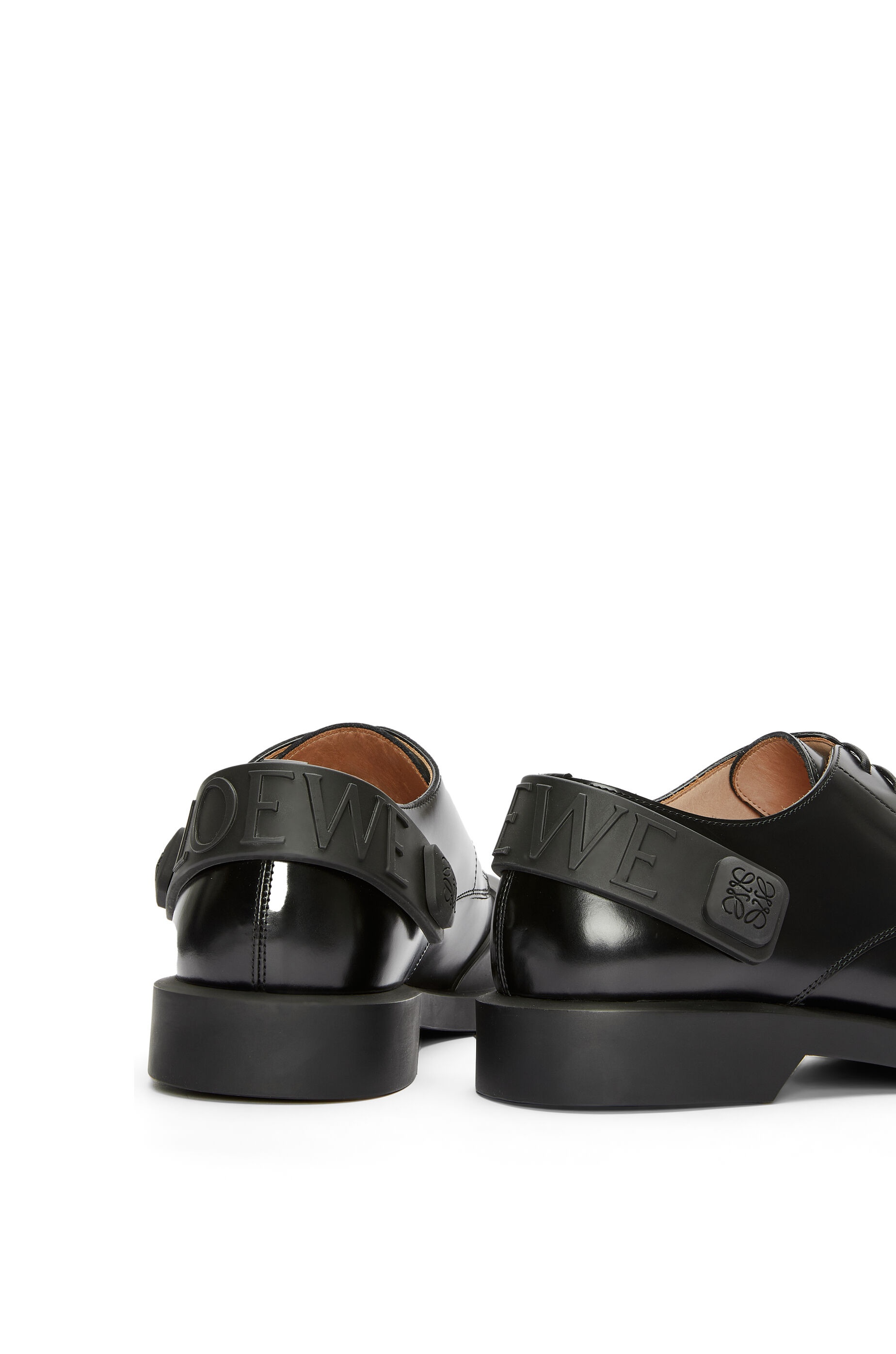 Derby shoe in rubber and brushed-off calfskin - 5