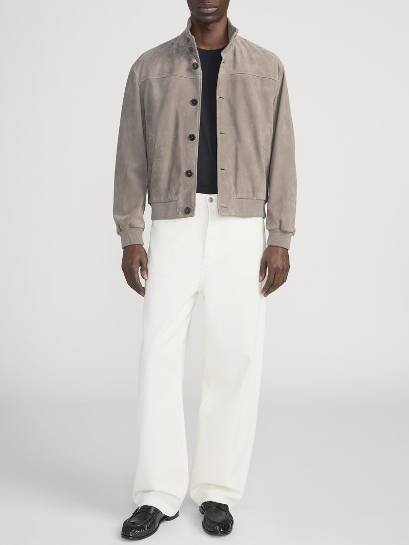 FRAME Rib Collar Suede Jacket outlook