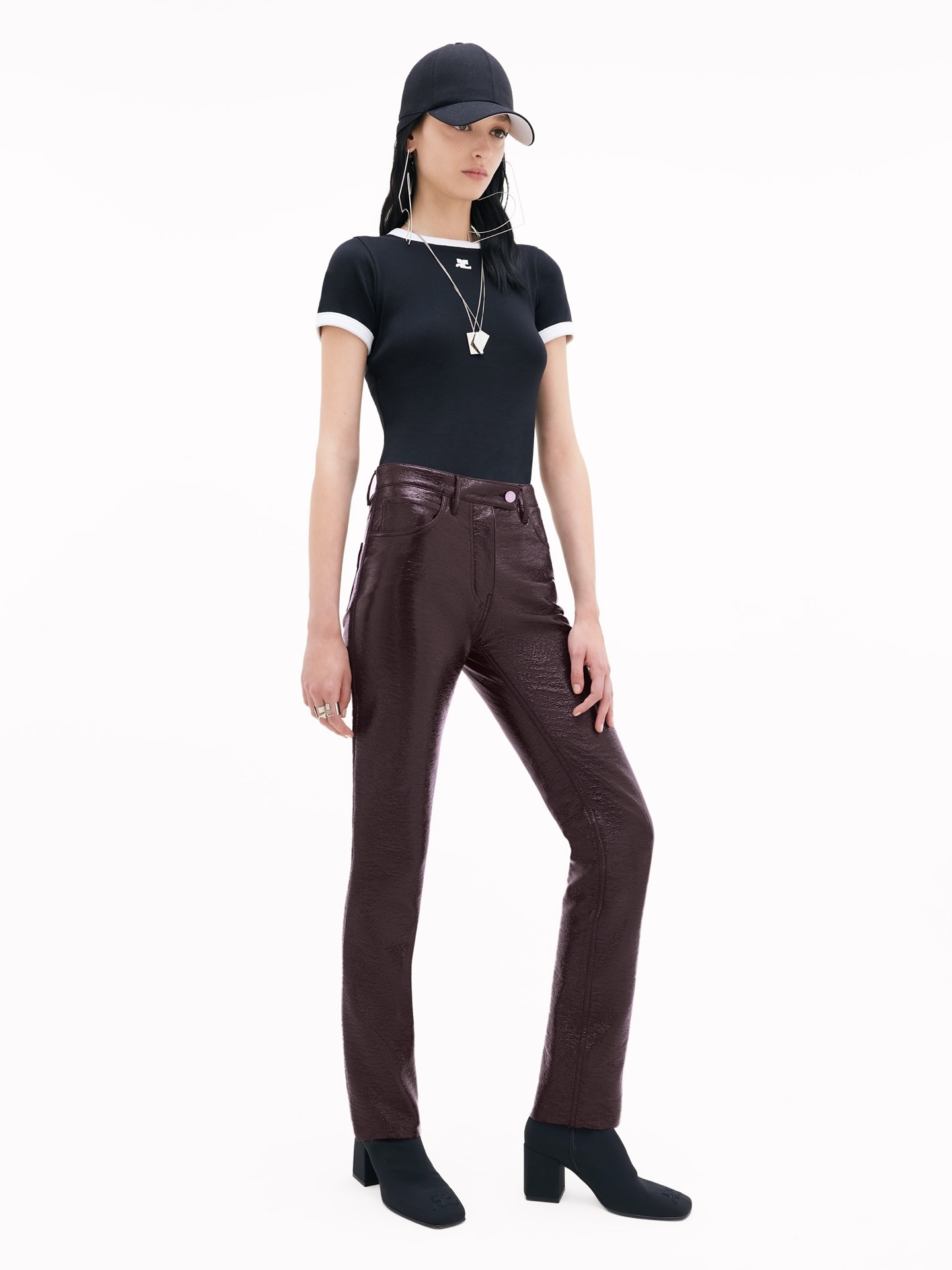 VINYL 5 POCKETS TROUSERS - 3