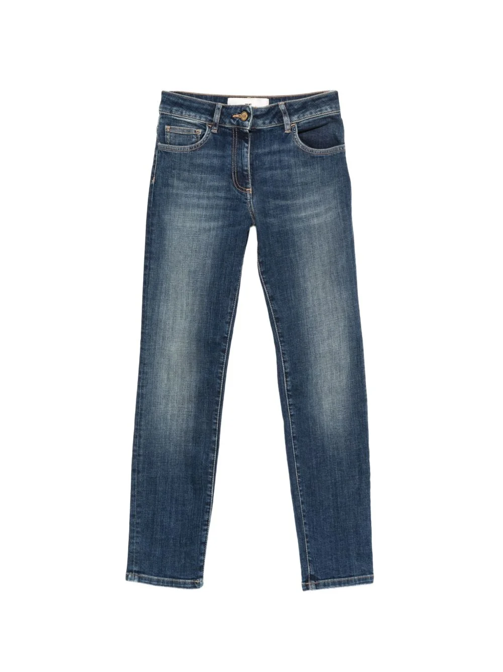 faded-effect embroidered-logo jeans - 1