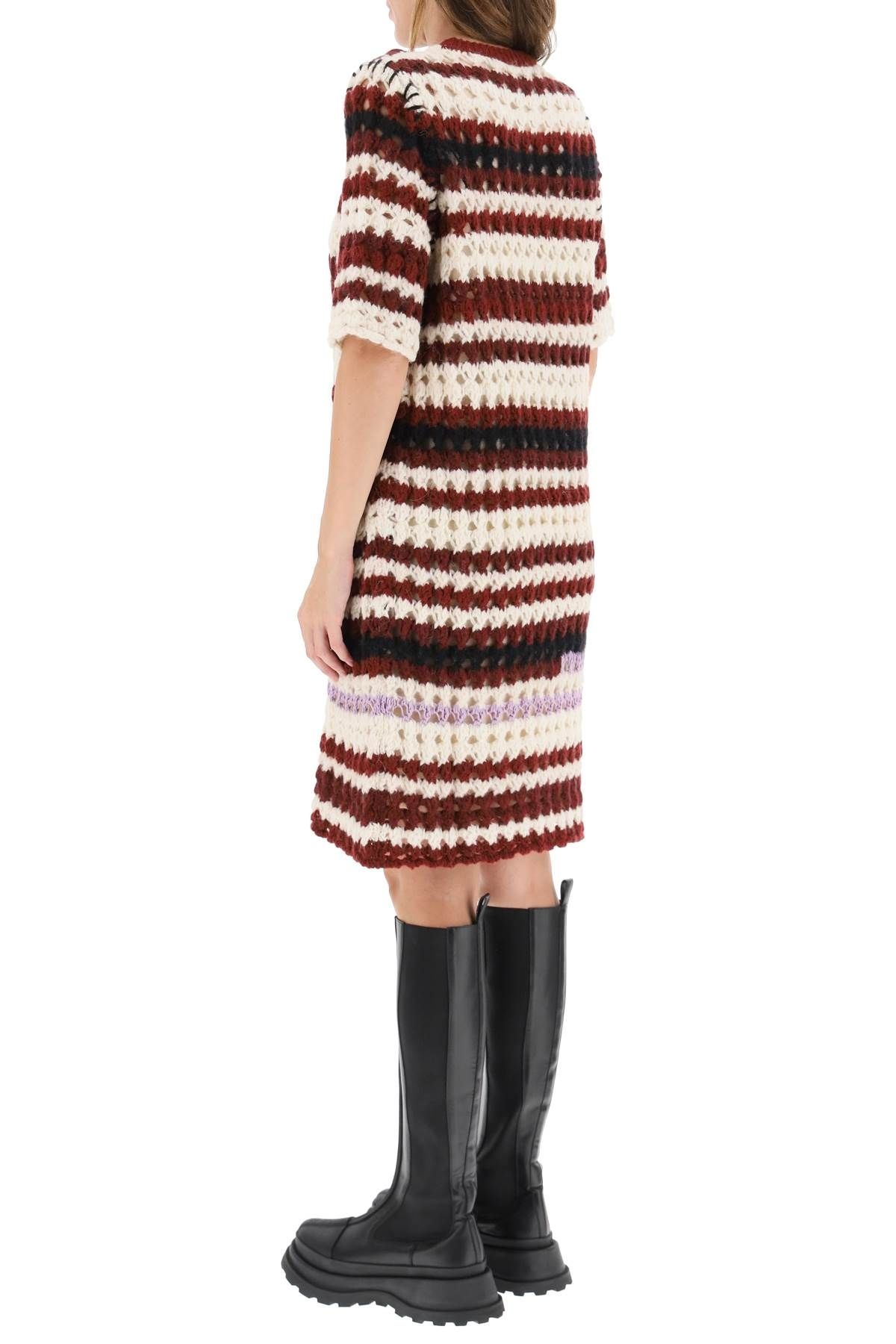 STRIPED CROCHET DRESS - 4