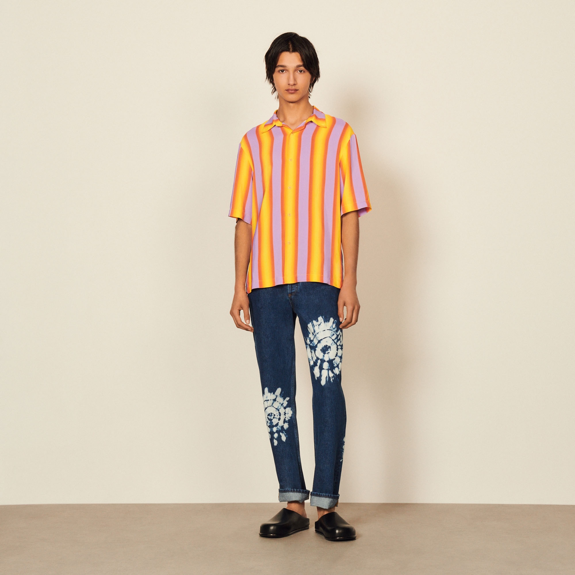 Striped flowing shirt - 7