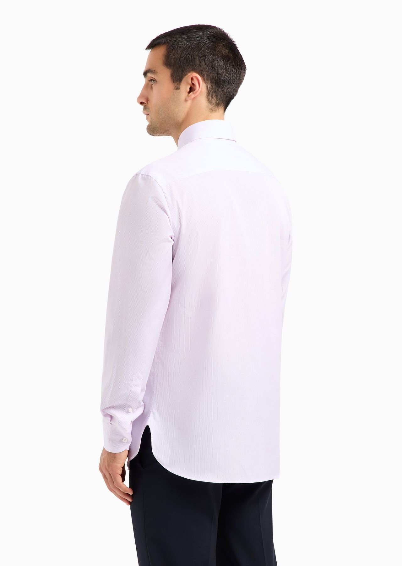 Regular-fit shirt in luxury cotton with a micro-pattern - 3