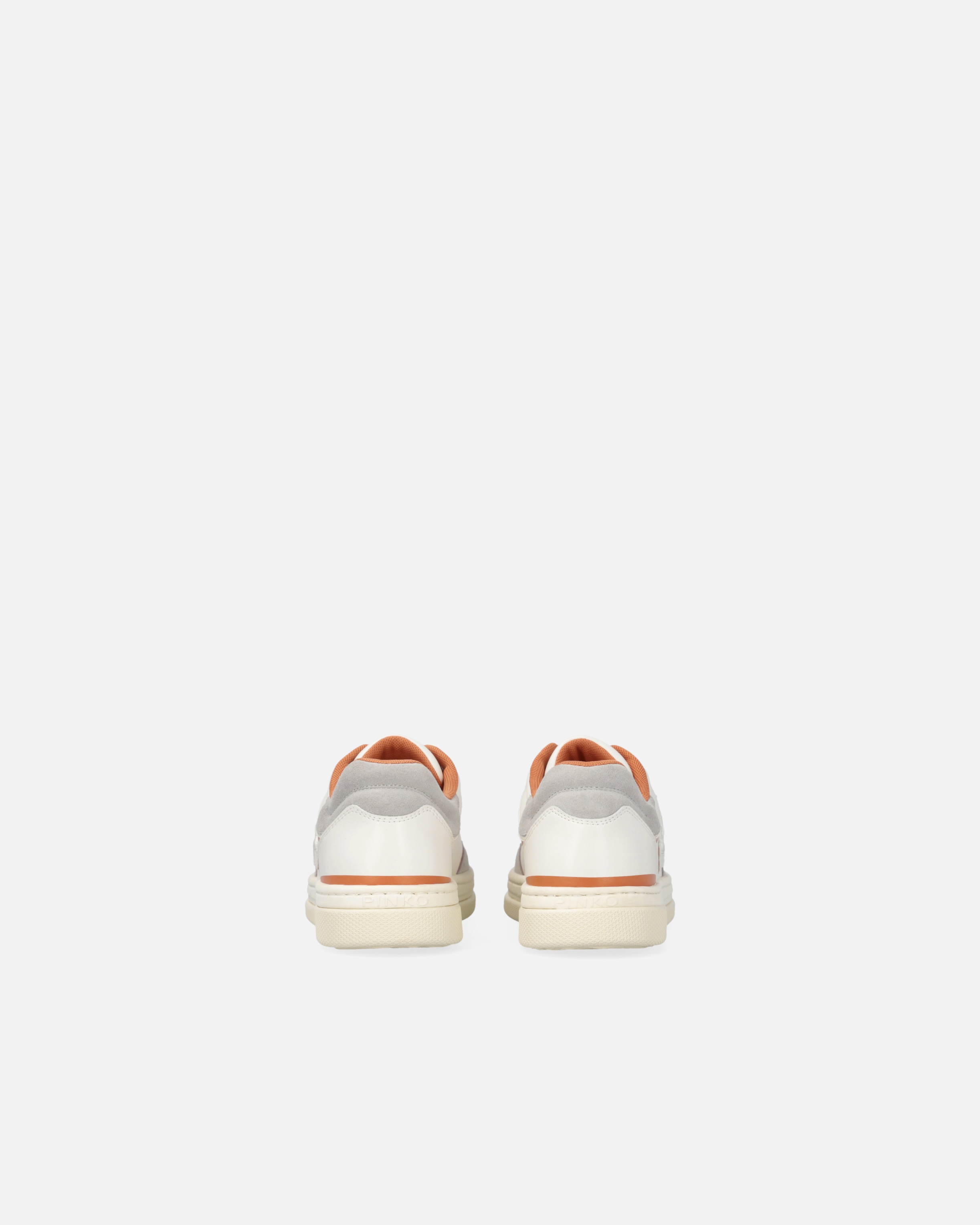 FLAT LEATHER SNEAKERS WITH EMBROIDERED LOGO - 8