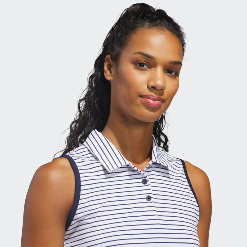 PERFORMANCE STRIPE SLEEVELESS POLO Shirt 6
