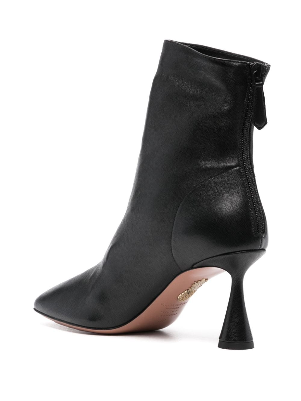 70mm leather ankle boots - 3