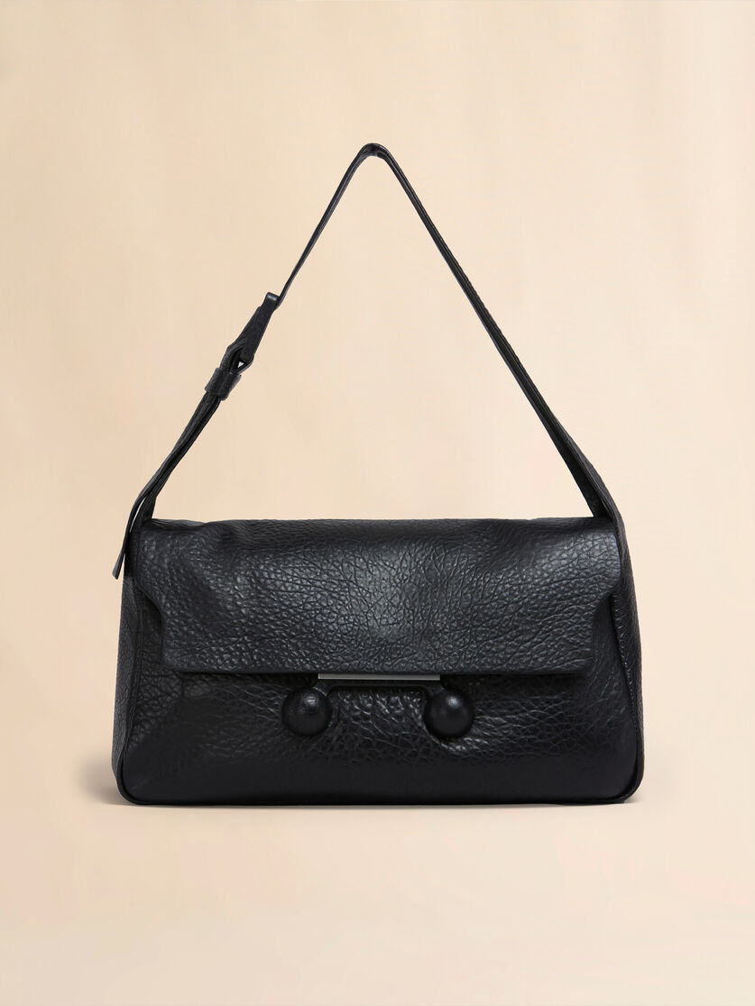 BLACK NAPPA EXTRA LARGE TRUNKAROO SOFT BAG - 1