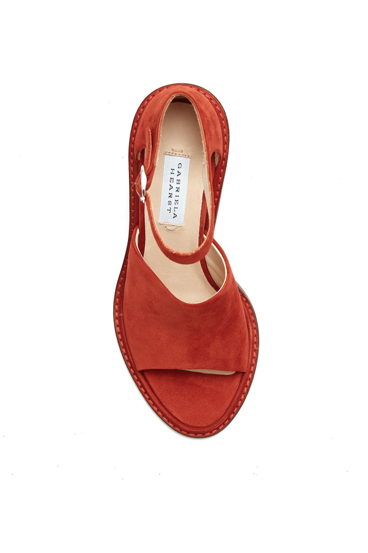 Beau Heel in Rust Suede - 4