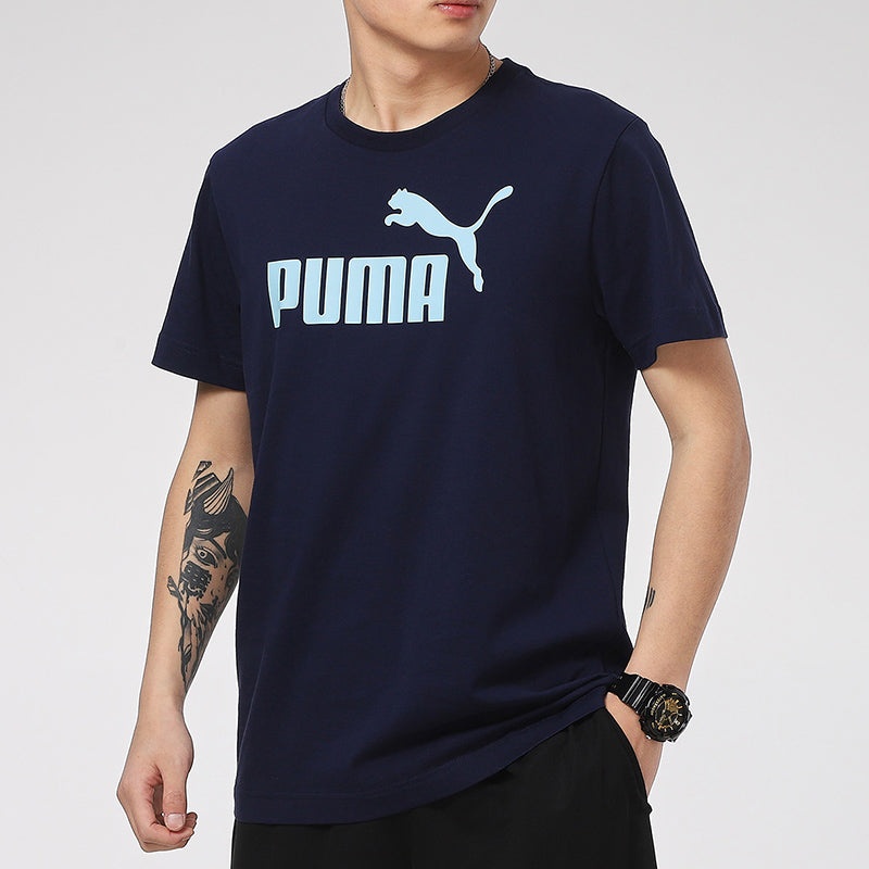 PUMA Essentials Logo T-Shirt 'Navy Blue' 588011-06 - 6