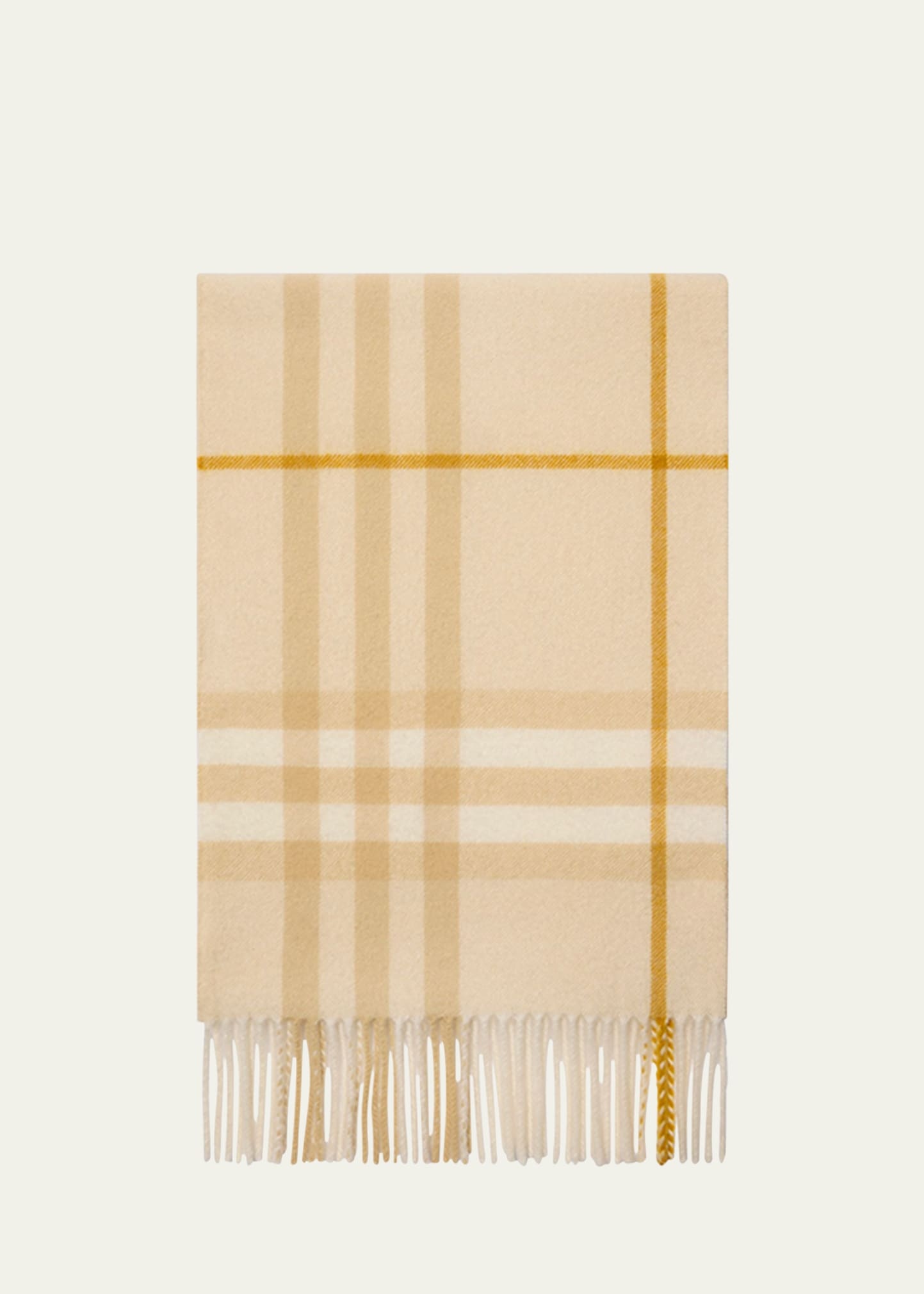 Giant Check Cashmere Scarf - 1