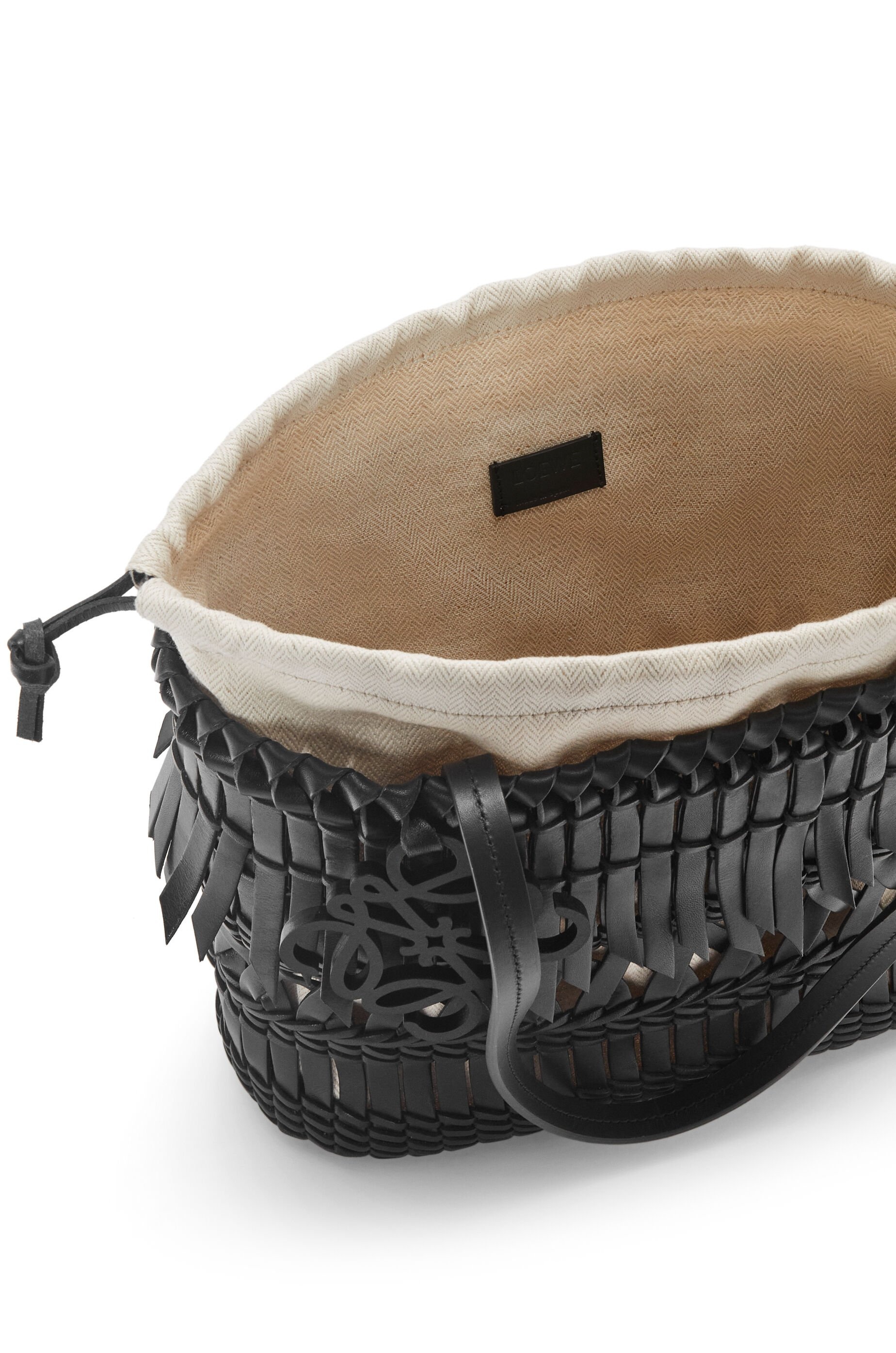 Fringe Square Basket bag in calfskin - 4