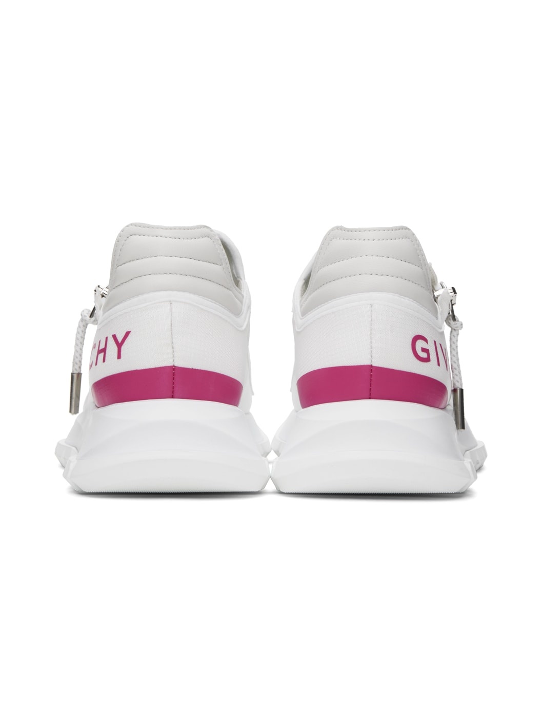 White & Pink Spectre Sneakers - 2