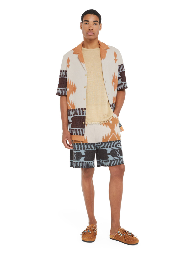 Alanui Cotton Piquet Icon Bermuda outlook