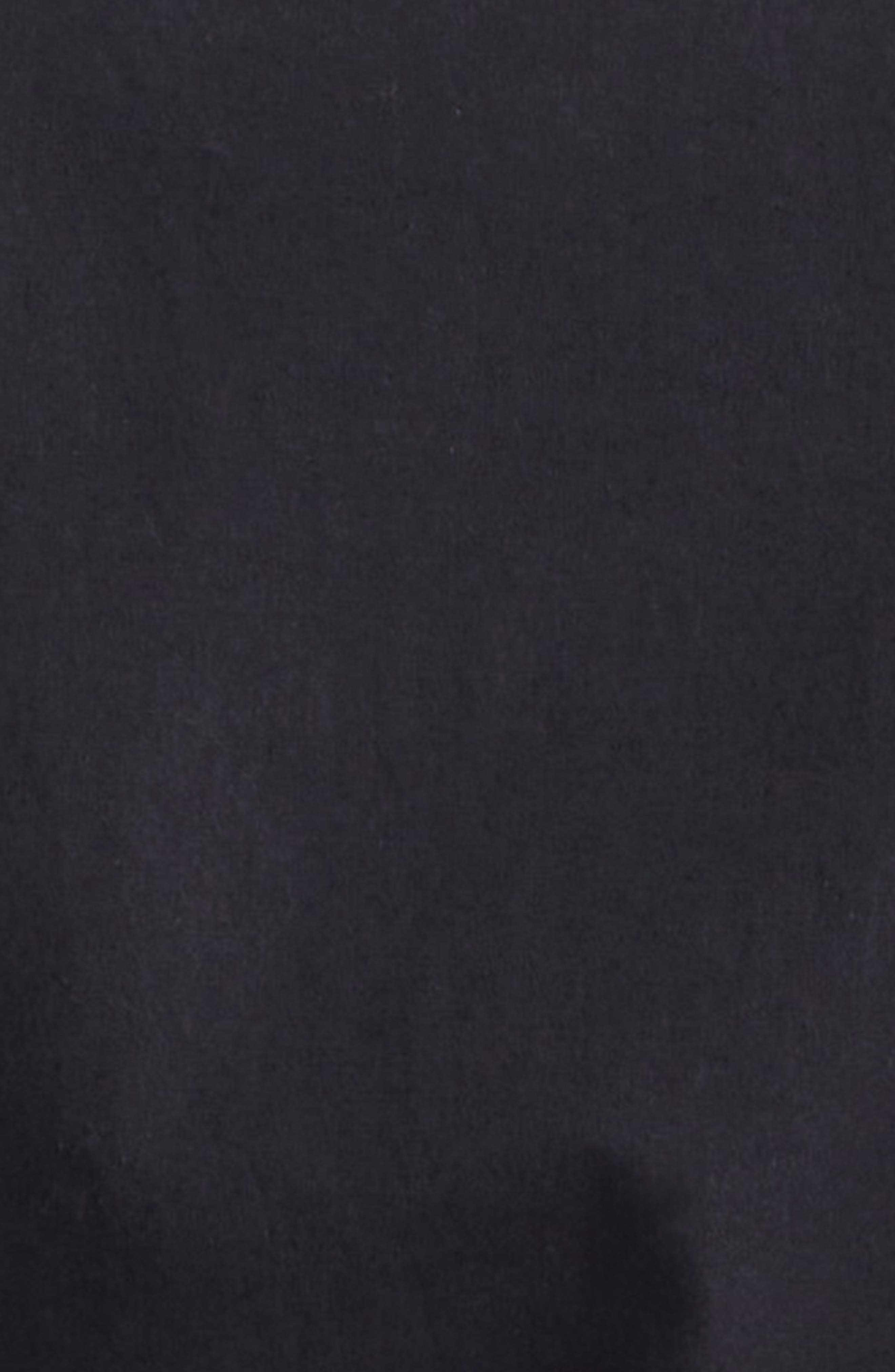 Ganni Bow Front Puff Sleeve Organic Cotton Poplin Top in Black at Nordstrom - 6