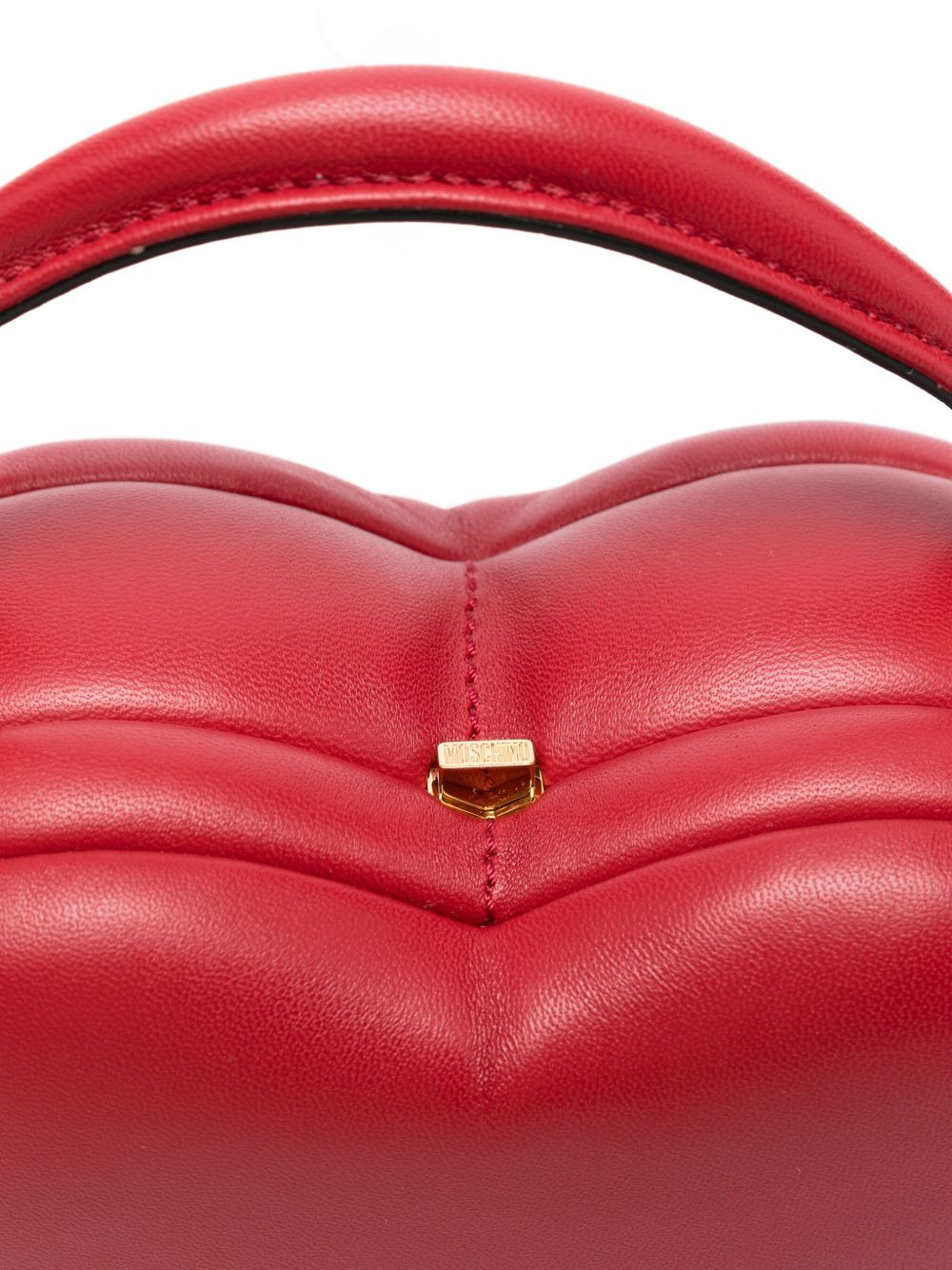 heart-shaped quilted tote bag - 4