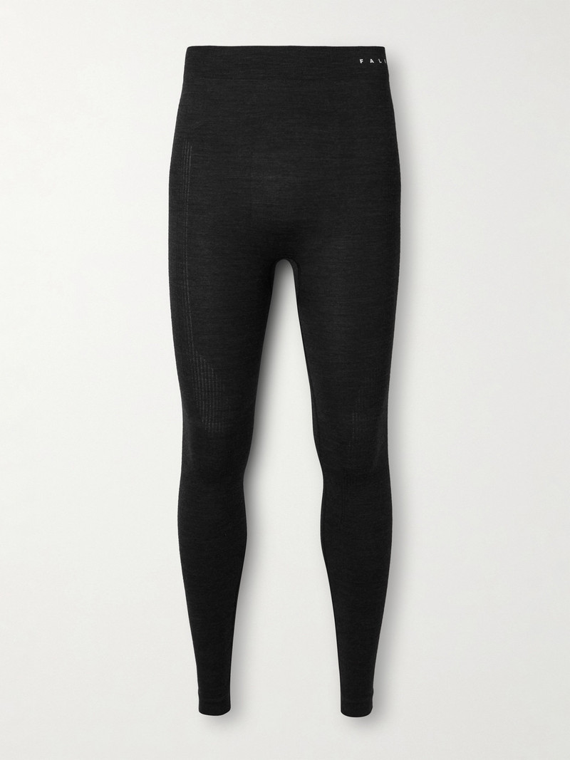 Printed Virgin Wool-Blend Ski Tights 1