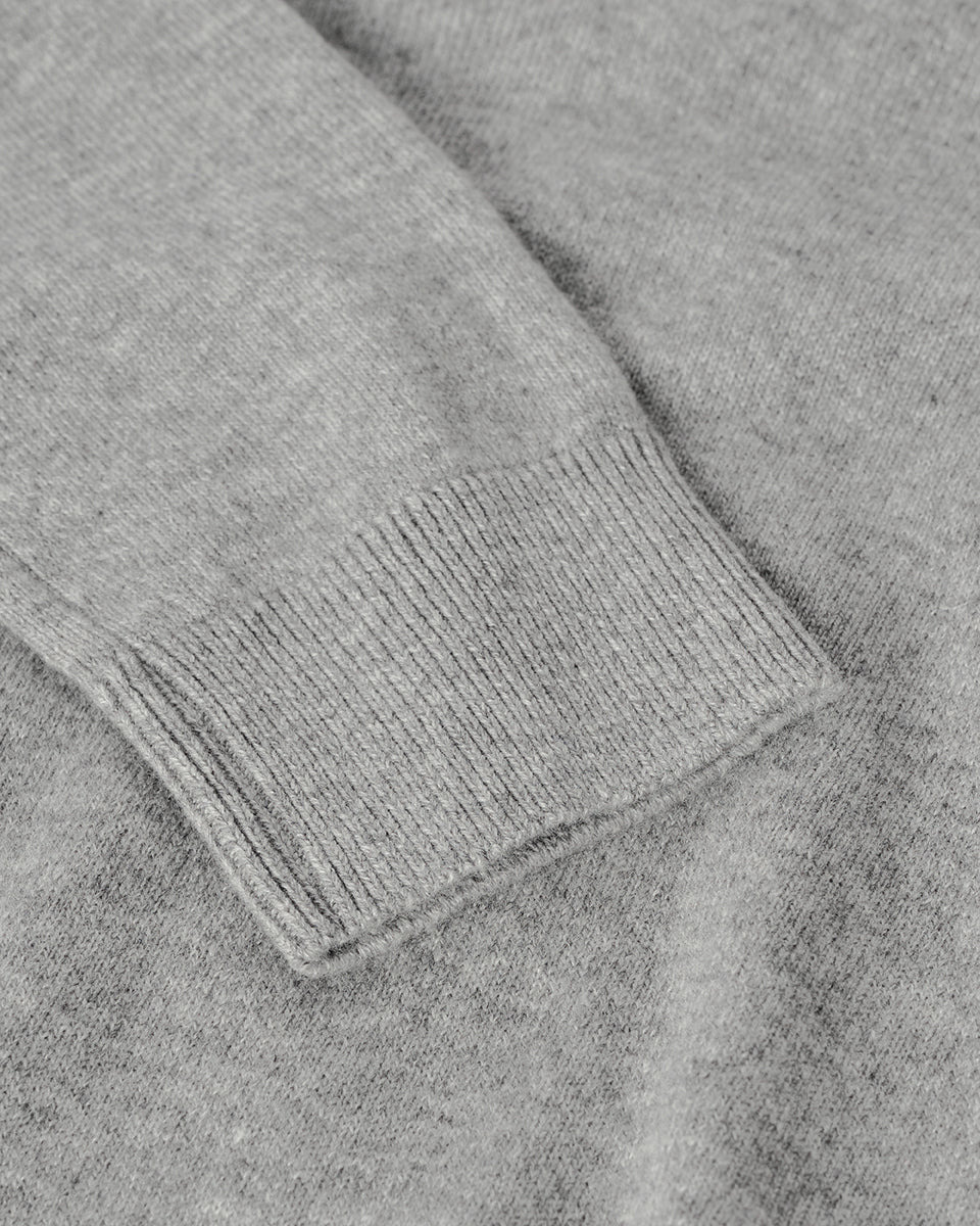 Classic Cashmere Grey V Neck Jumper - 6