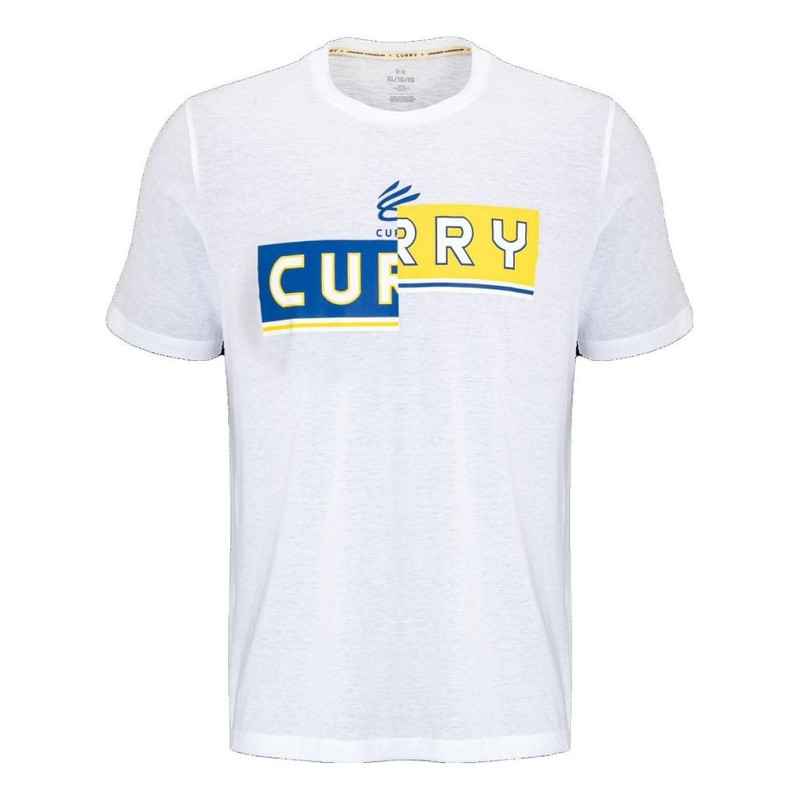 Armour Curry 로고 티셔츠 'White' 1377543-100 - 1