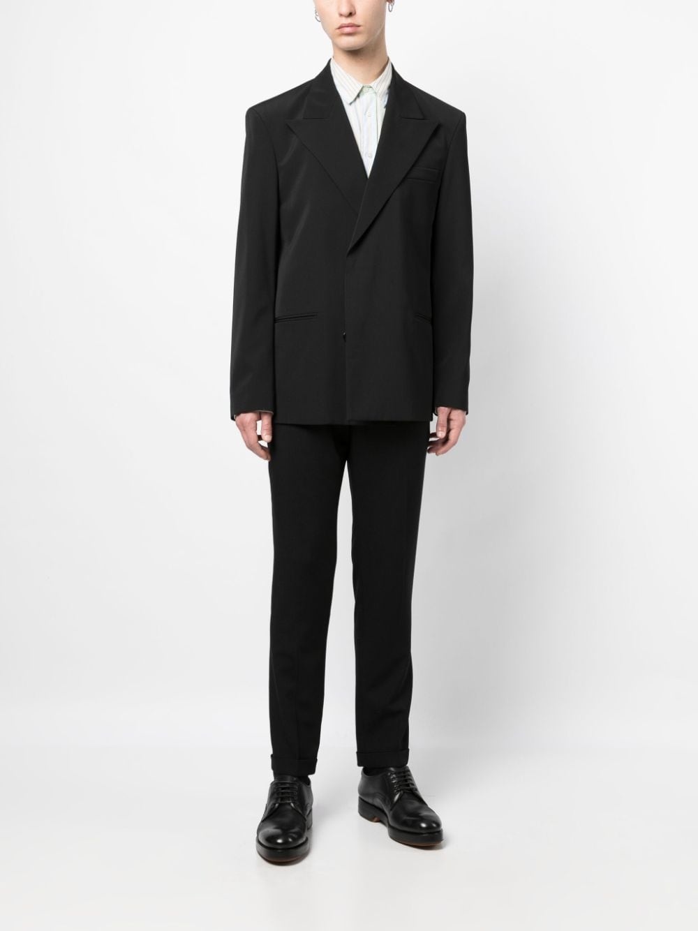 mid-rise straight-leg trousers - 2