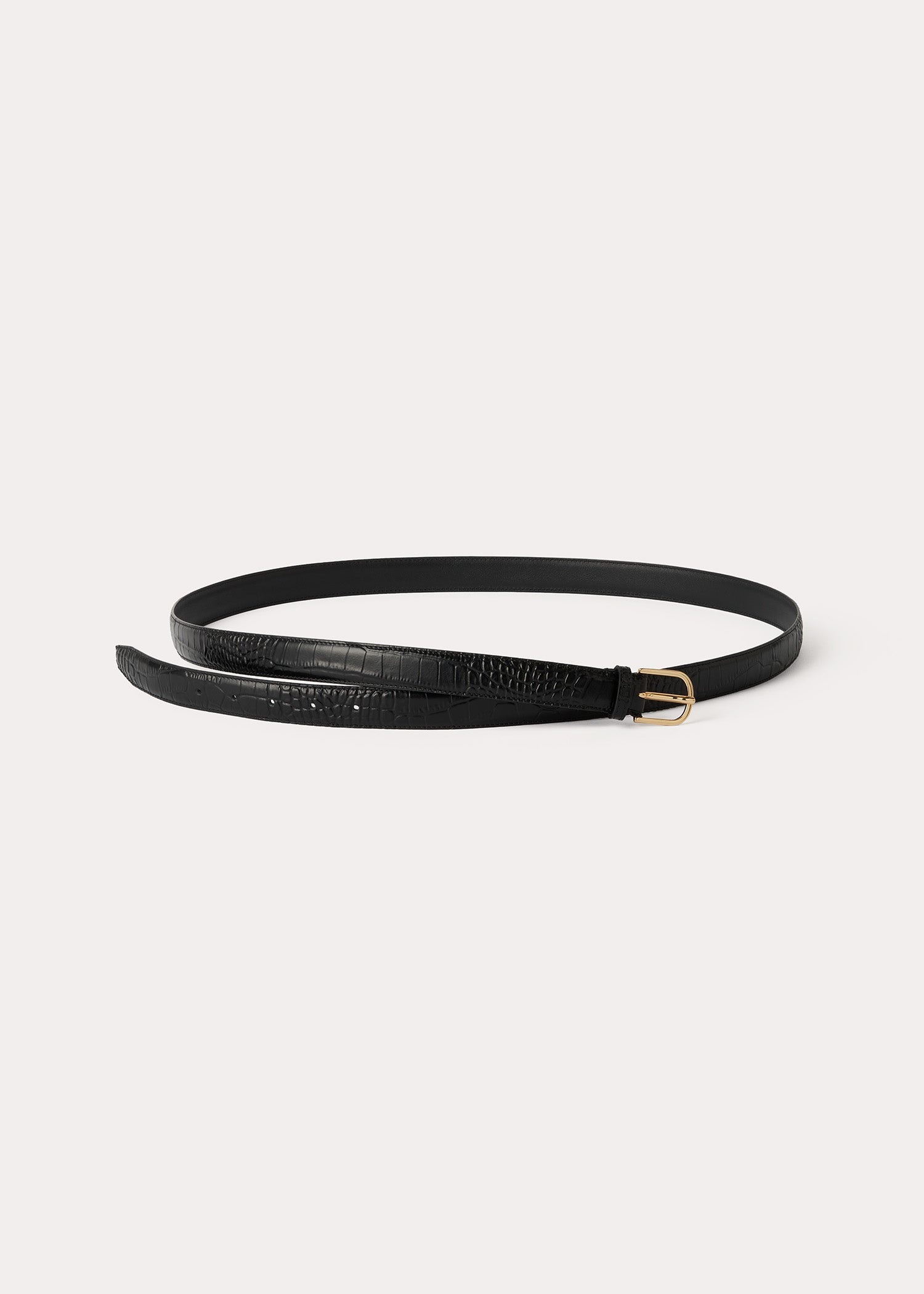 Wrap belt black croco - 4