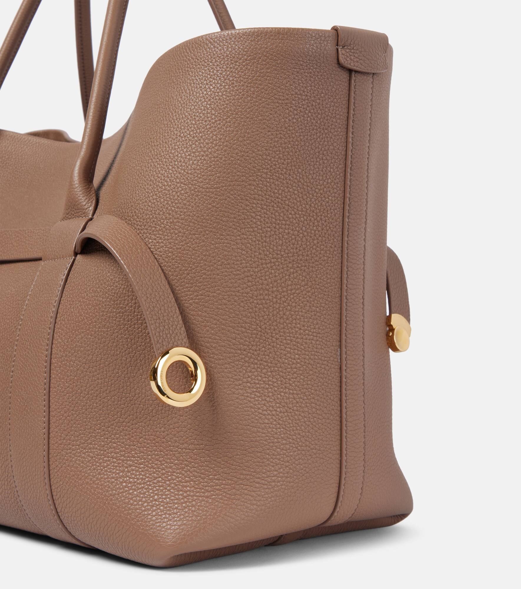 Ghiera Large leather shopper - 6
