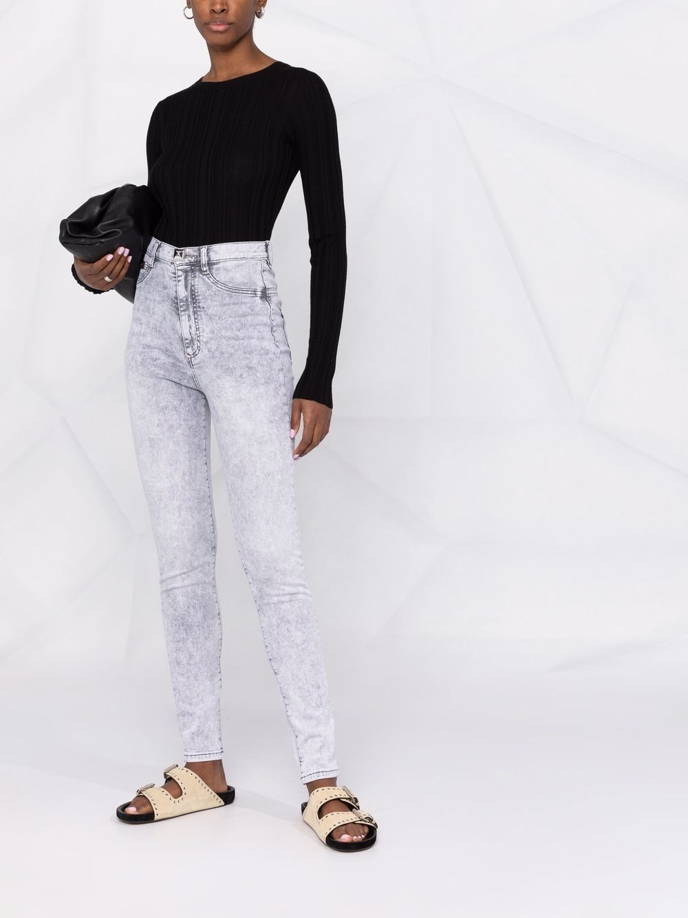 super high waist jeggings - 2
