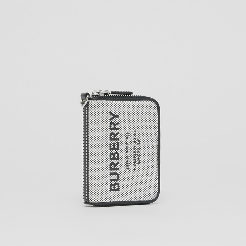 Horseferry Print Cotton Canvas Card Case Lanyard 7