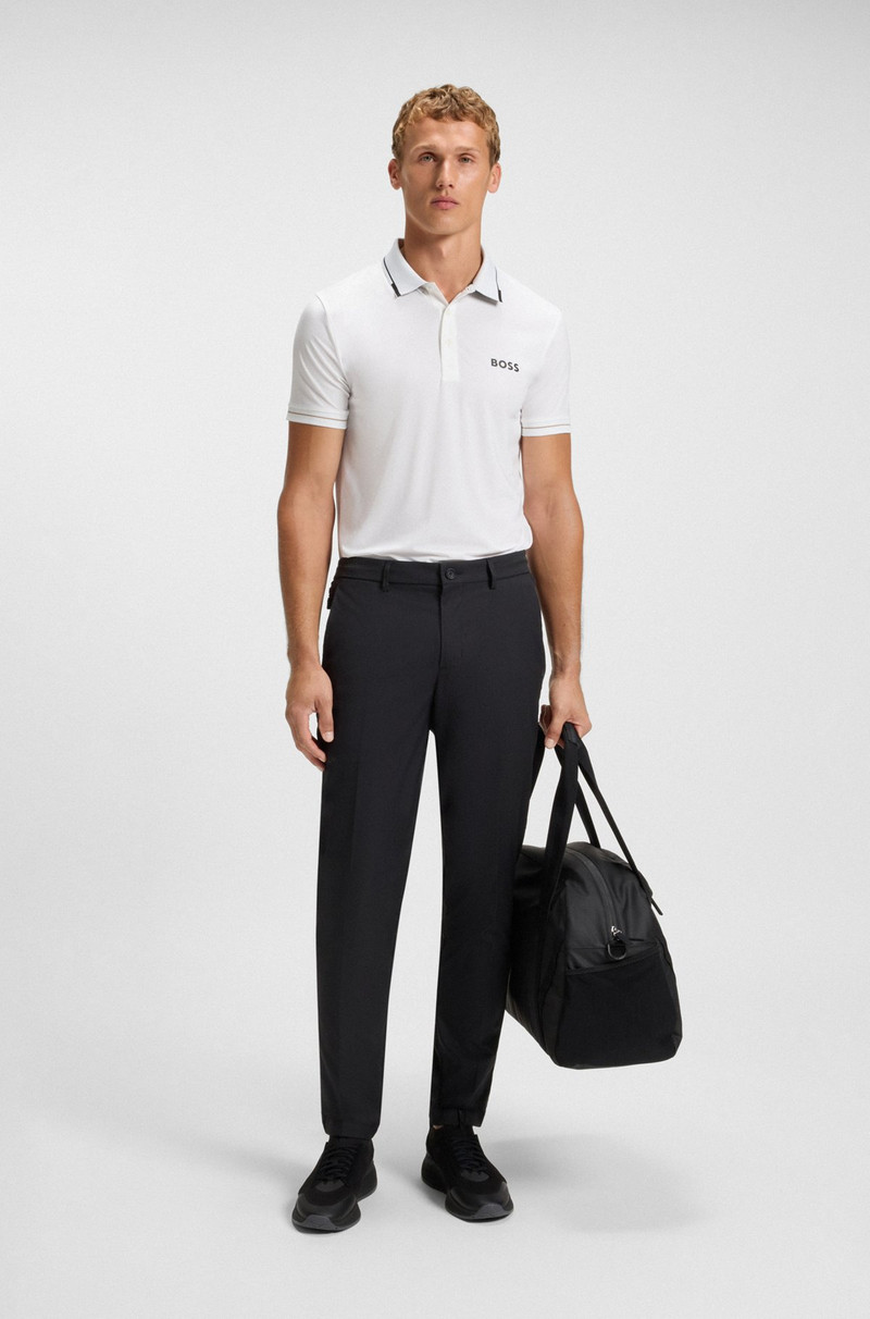 BOSS SLIM-FIT POLO SHIRT WITH CONTRAST LOGOS outlook