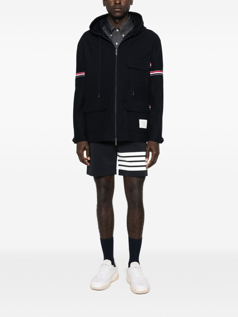 Thom Browne logo-patch shirt outlook