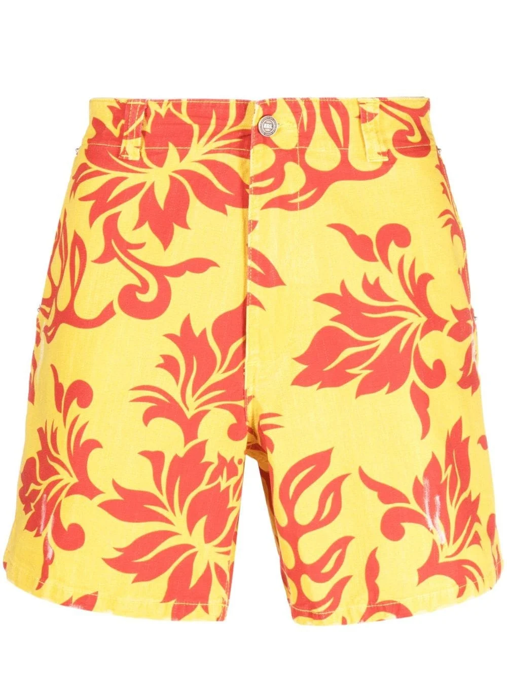 graphic-print knee-length shorts - 1