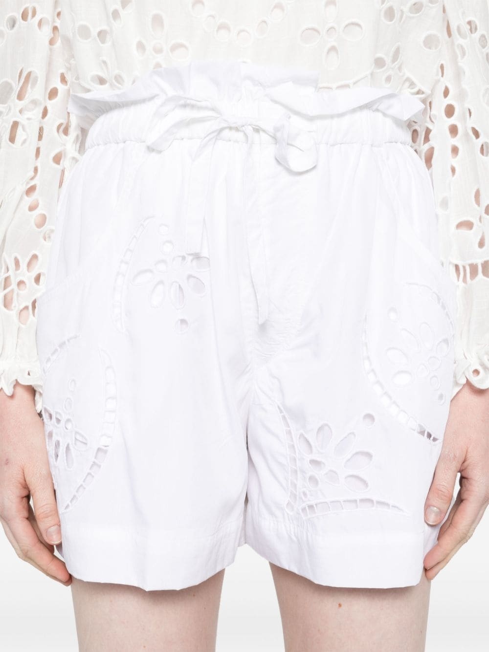 Hidea lace-detailed shorts - 5