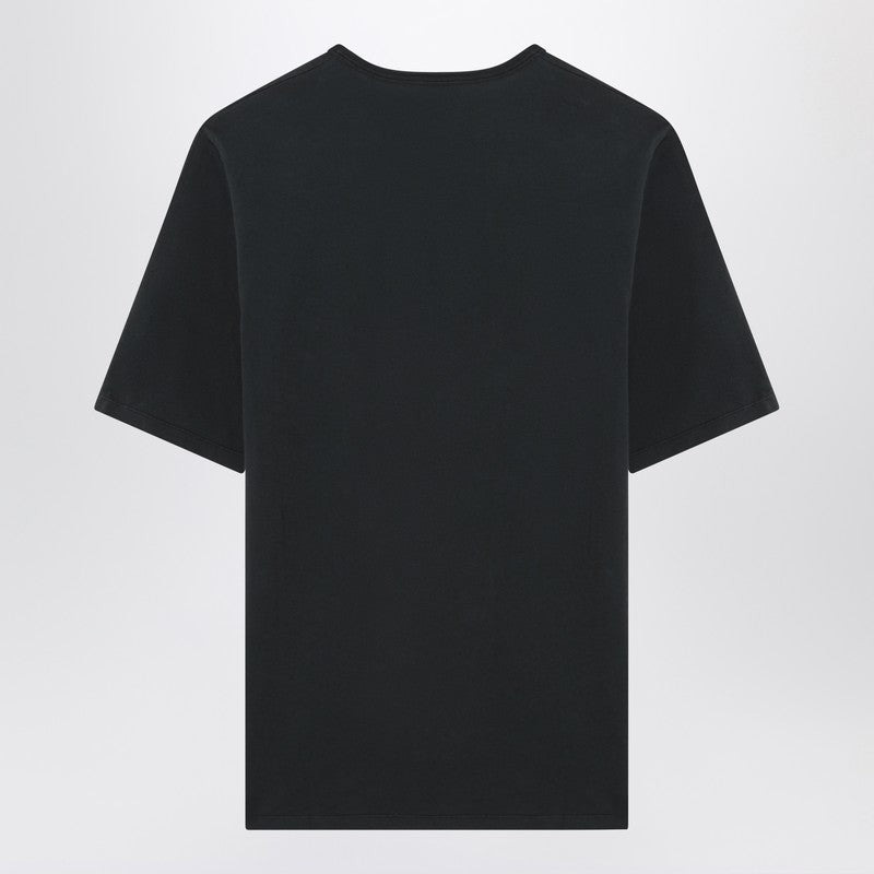Saint Laurent Black Washed Cotton T-Shirt Men - 2