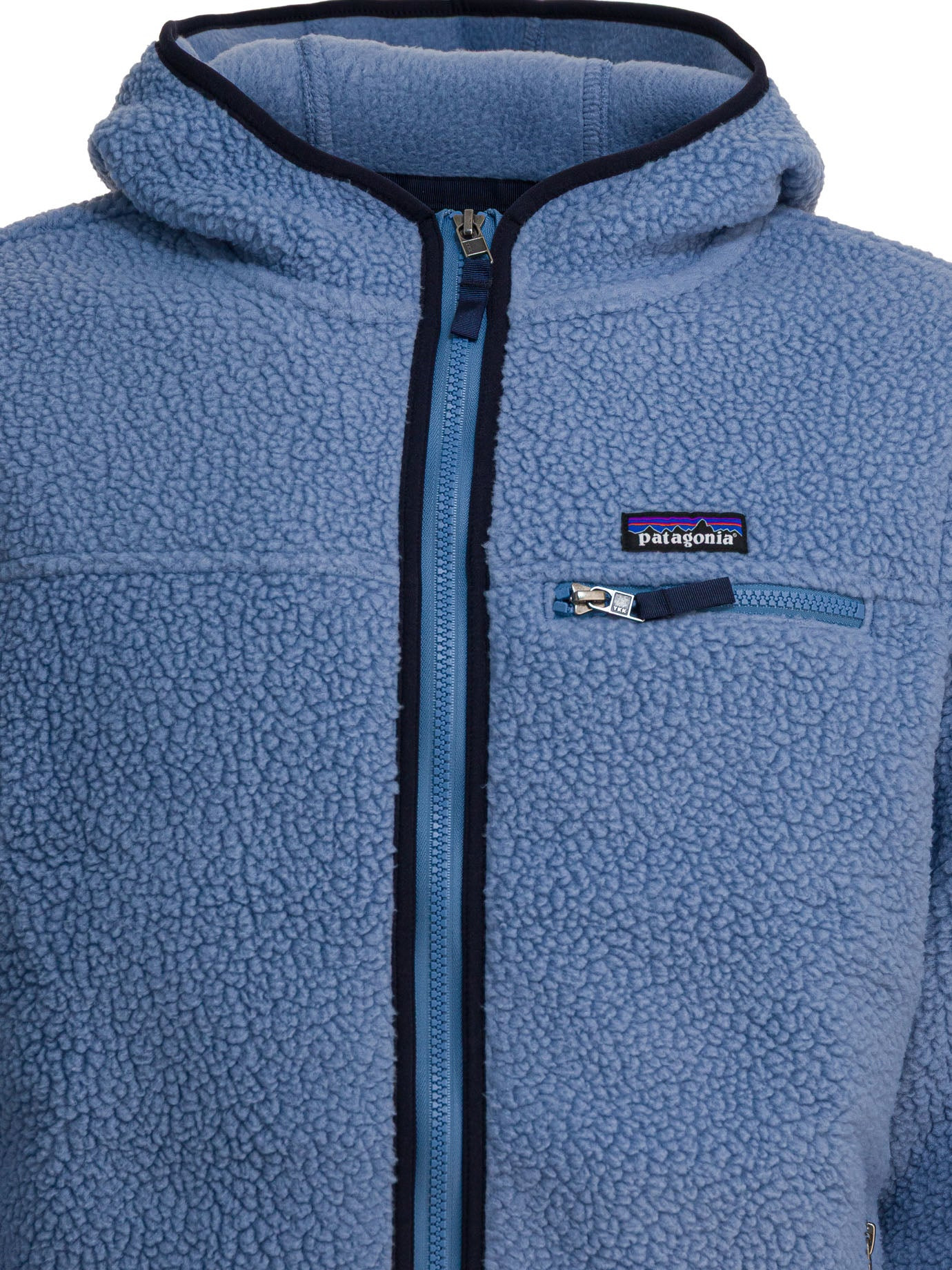 Retro Pile Fleece Jackets Light Blue - 3