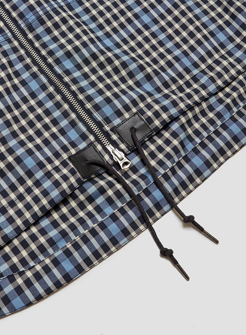 Zip Smock in Navy Check 5