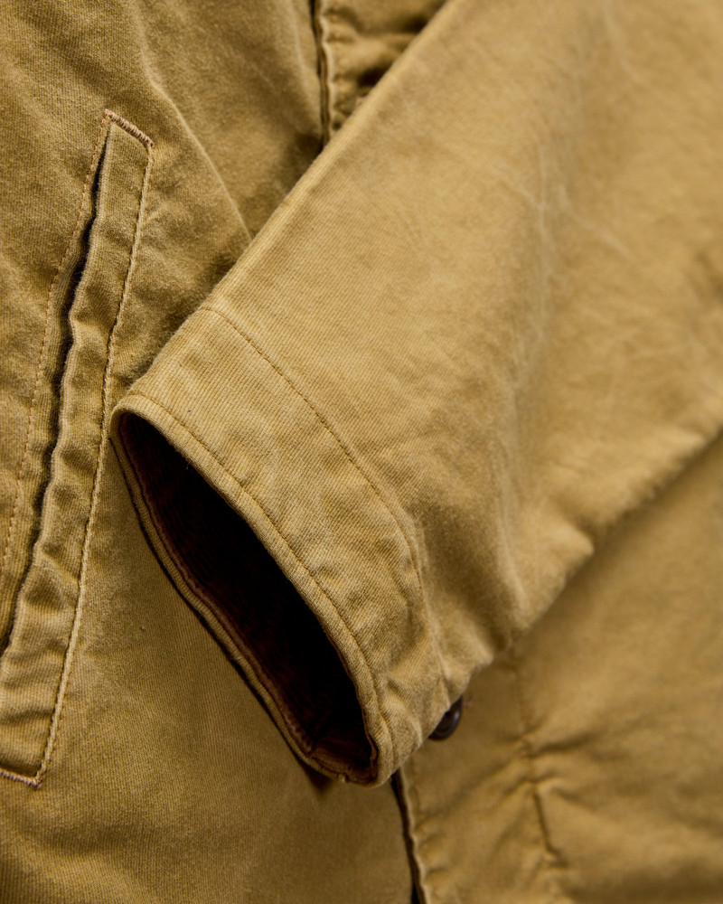 Corduroy Collar Bower Deck Jacket in Khaki Drab 6