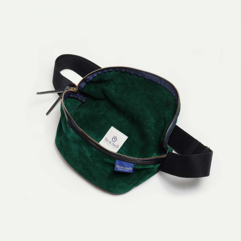 NEW BEAT BELT BAG / SUEDE  -  DARK GREEN 4