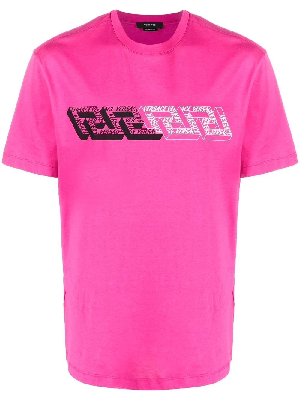 Greca-print logo T-shirt - 1