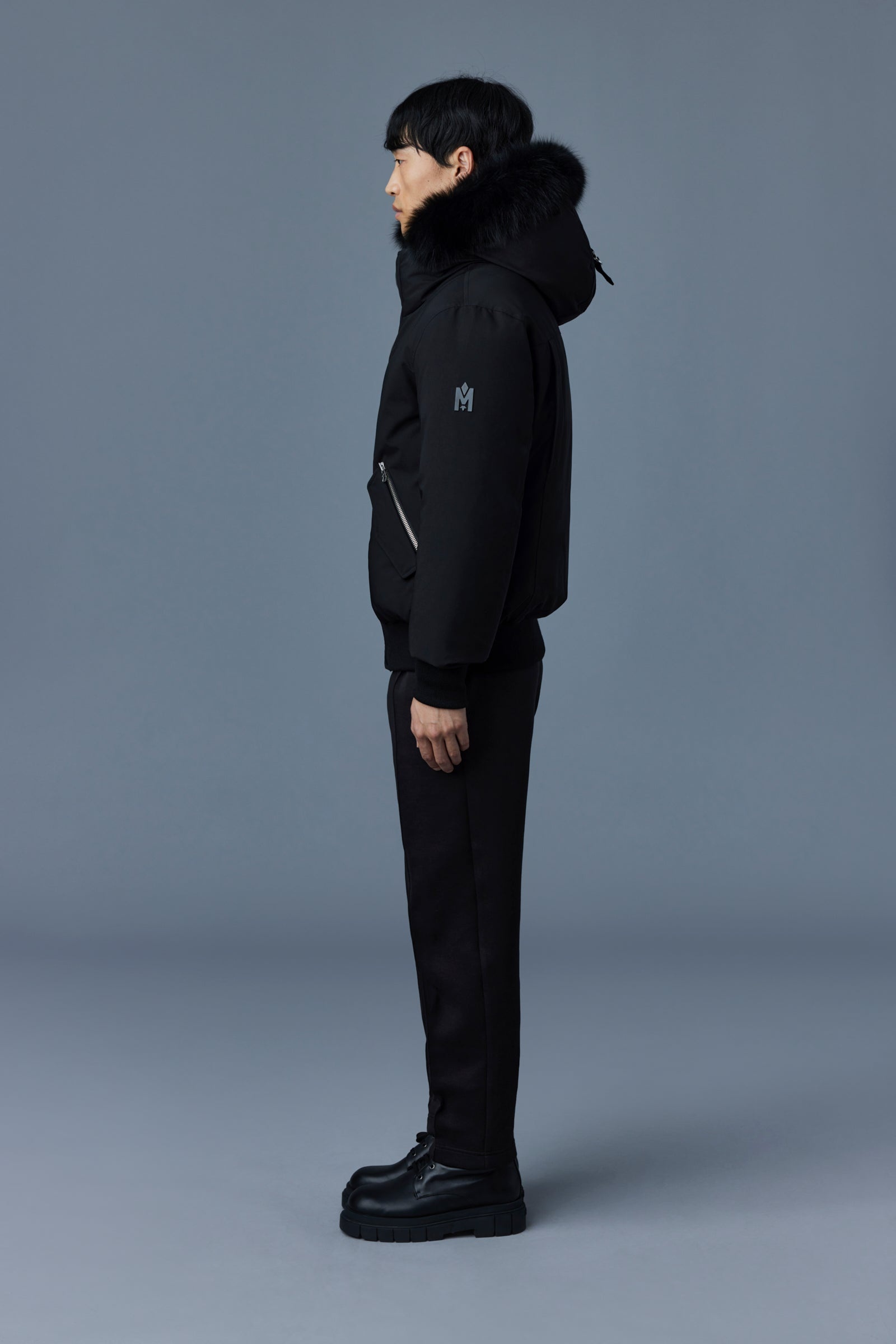 DIXON 2-in-1 Nordic Tech down bomber with blue fox fur - 3