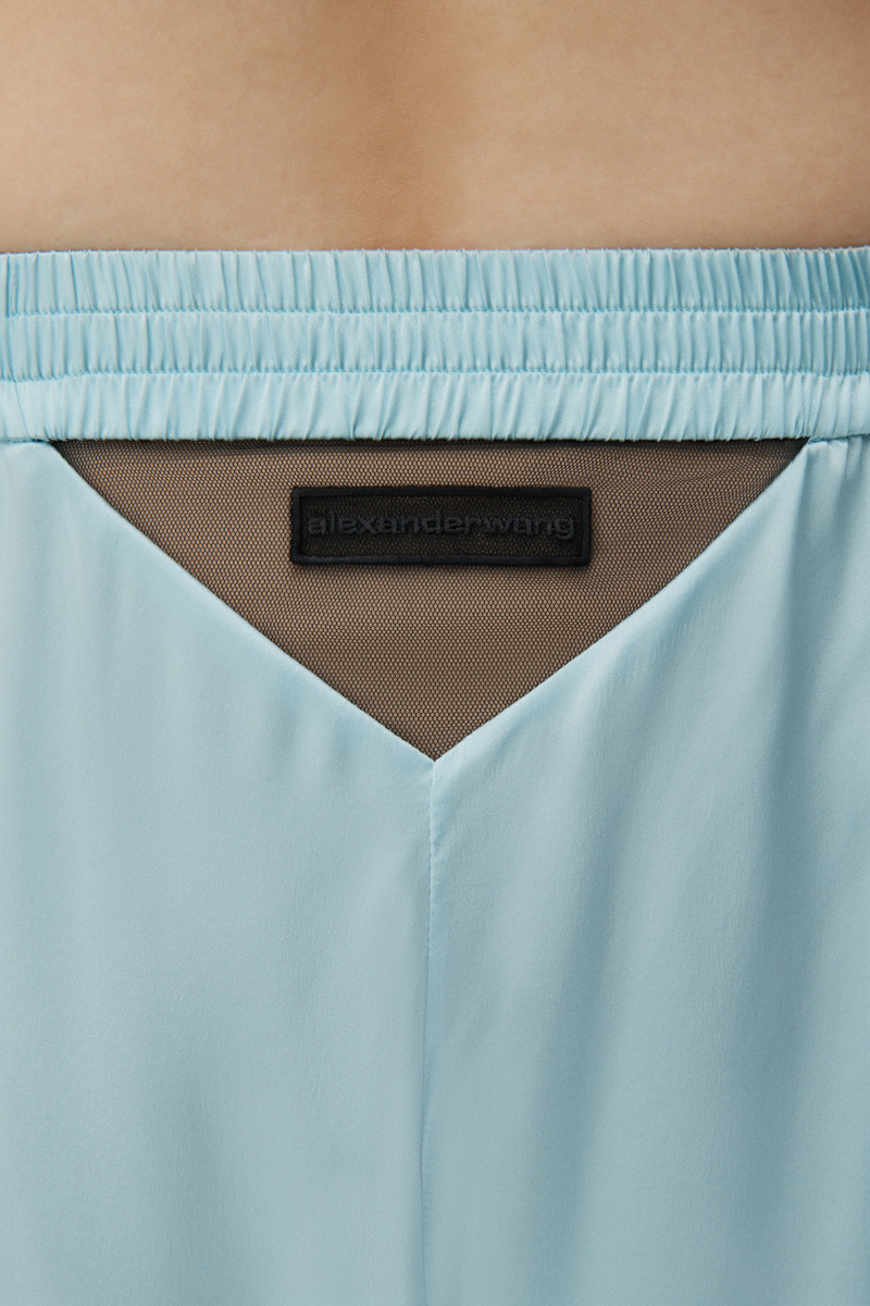 Logo Cutout Boxer-Style Pant in Silk 5