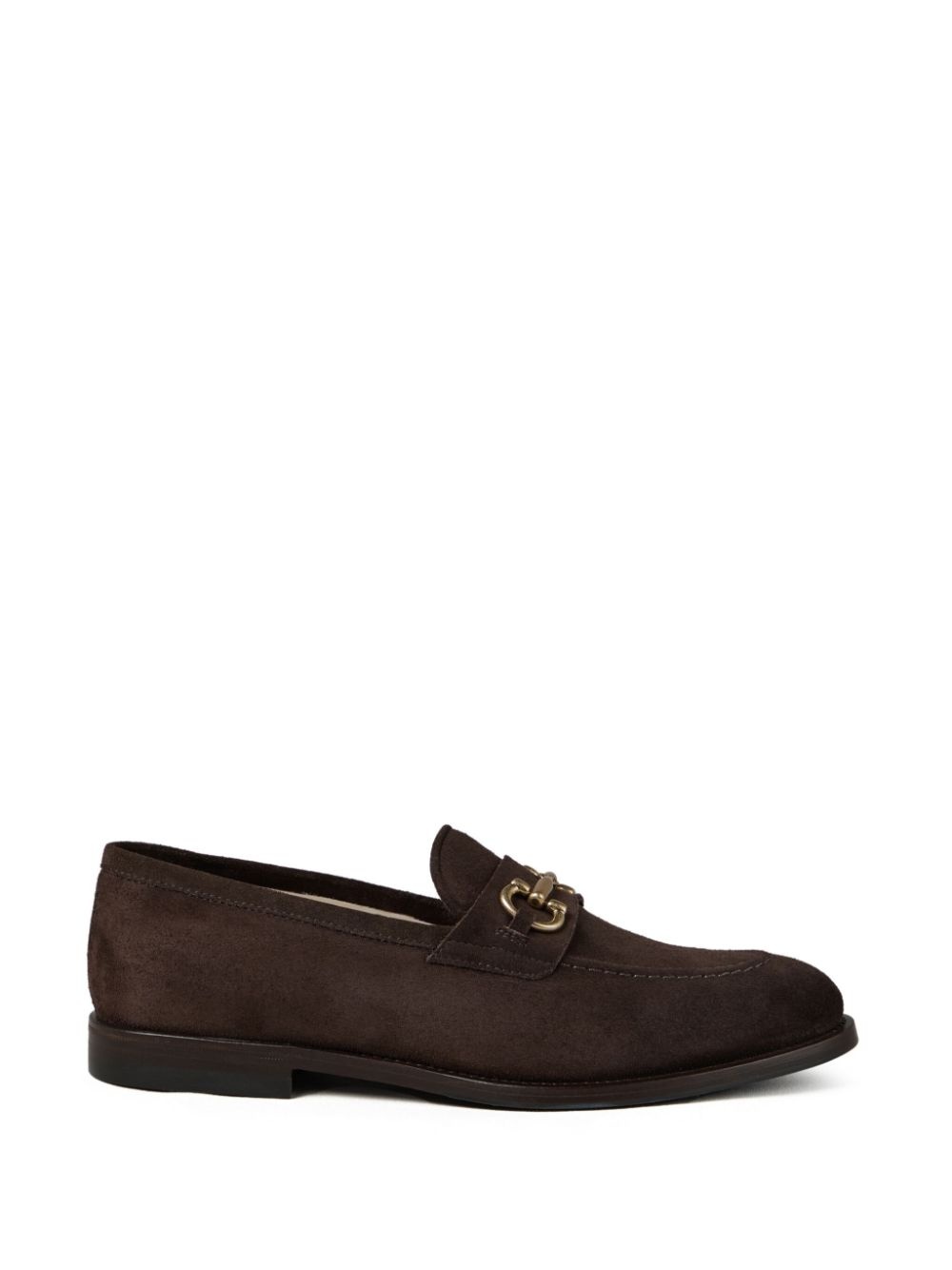 gold-tone hardware loafers - 5