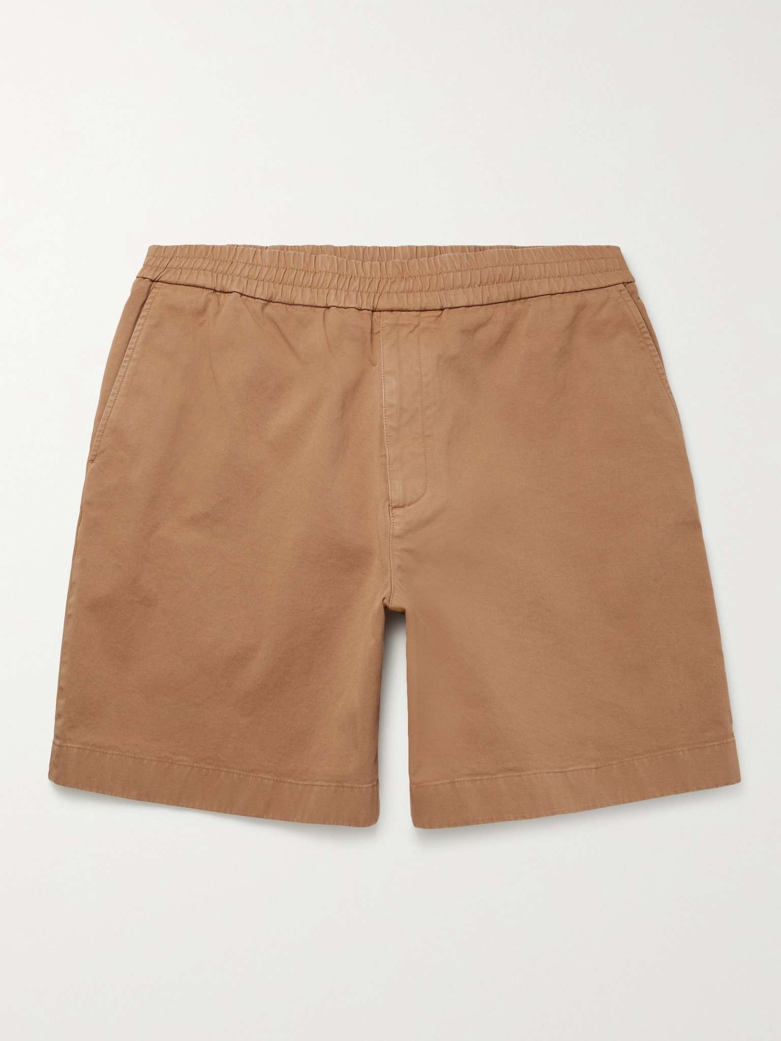 Cotton-Blend Twill Shorts - 1