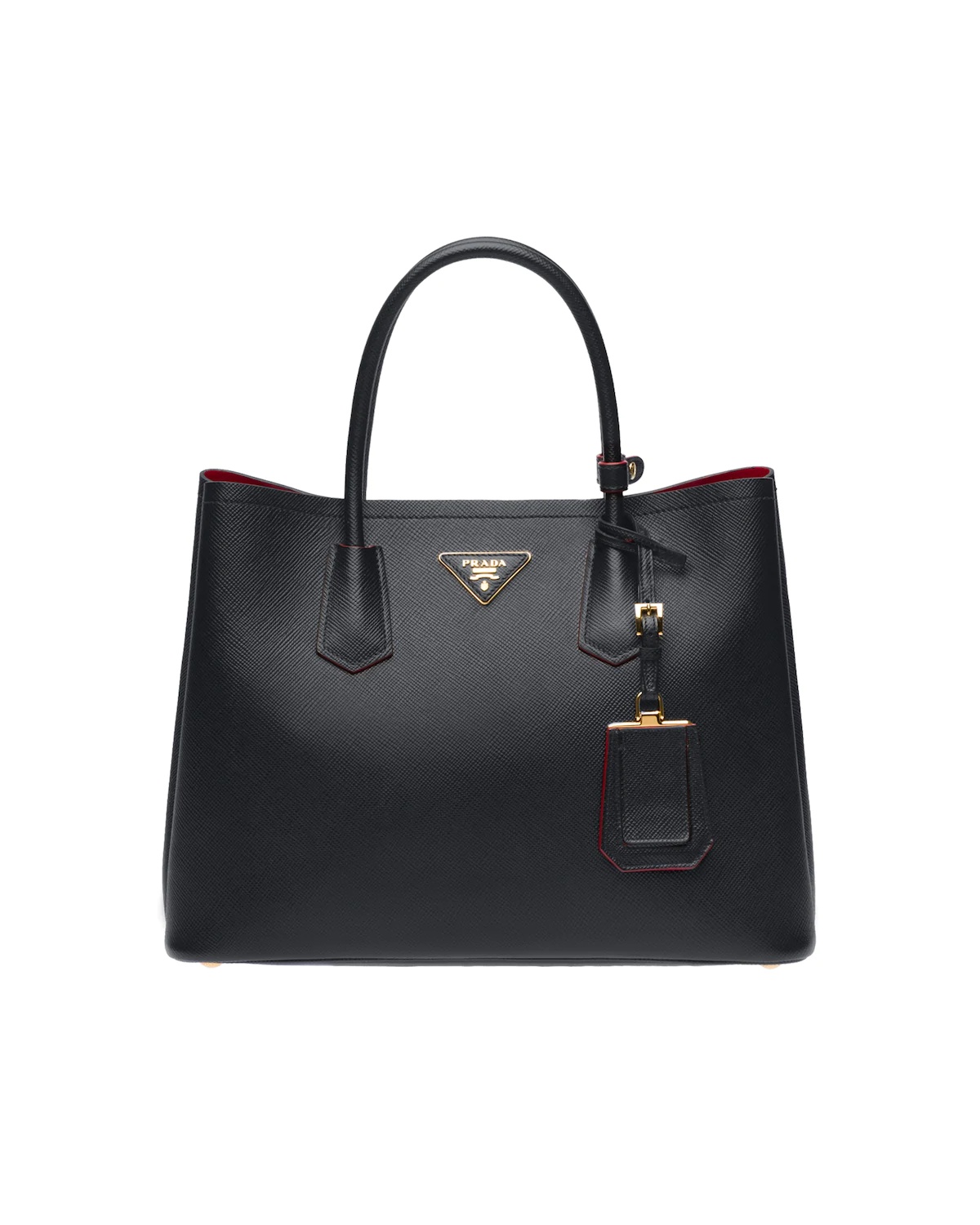 Medium Saffiano Leather Double Prada Bag - 1