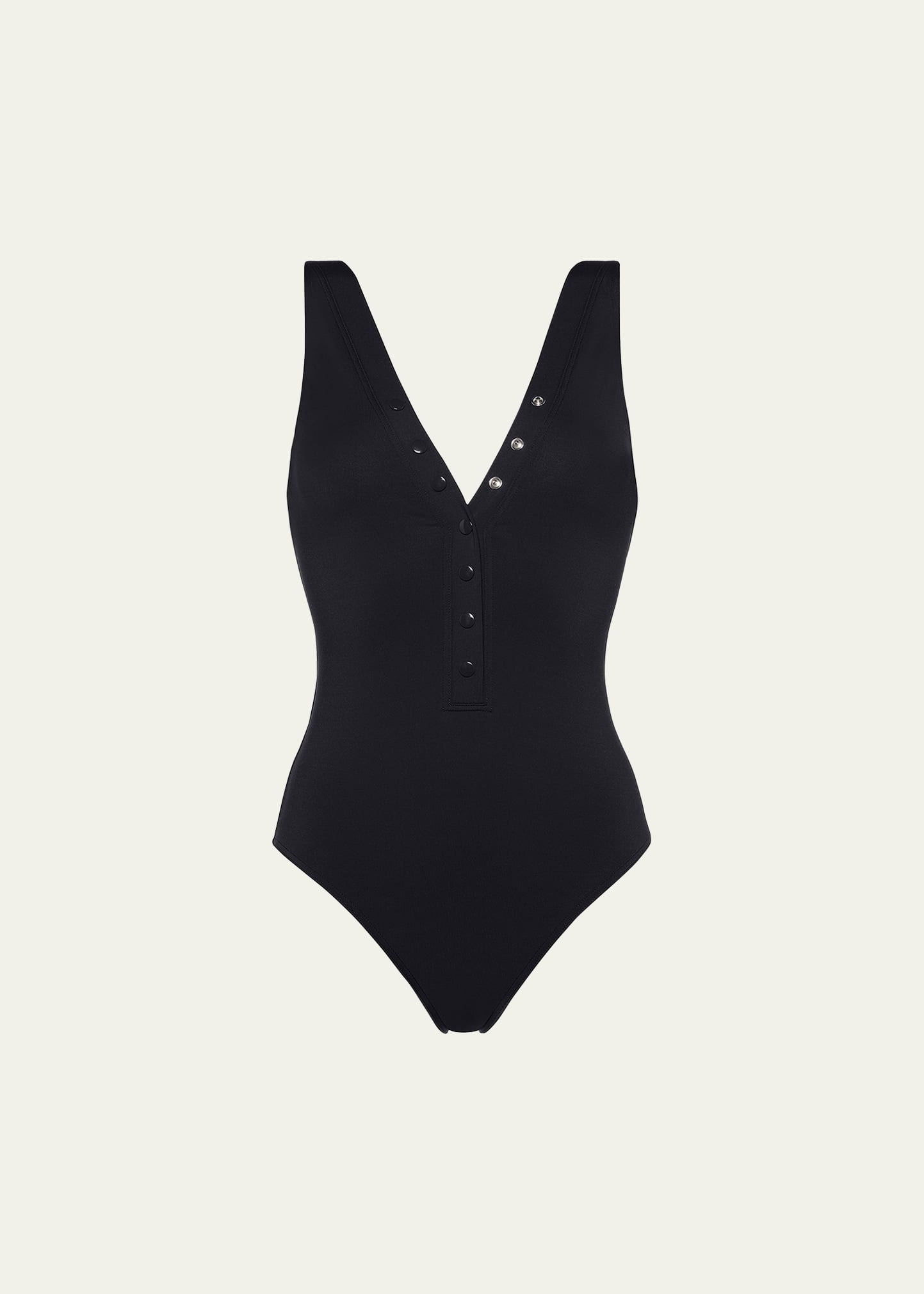 Icone Snap-Front One-Piece Swimsuit - 1