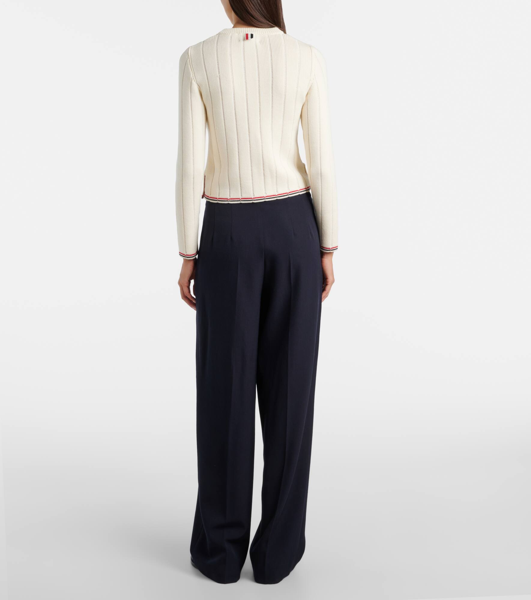 Cable-knit virgin wool sweater - 3