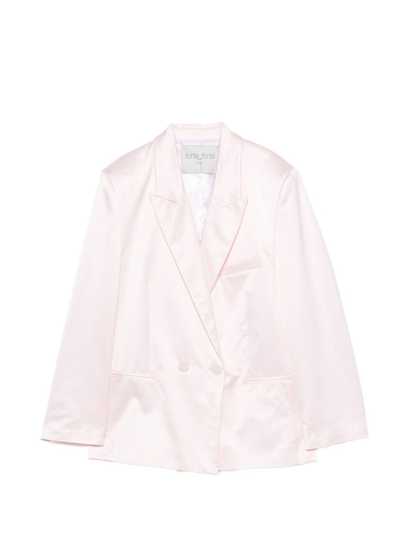 double-breasted satin-finish jacket 1